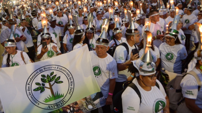 Protestas en Belém para poner presión a la COP30