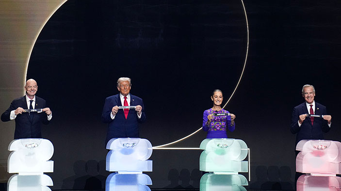 Los mandatarios norteamericanos coinciden en la gala de la FIFA