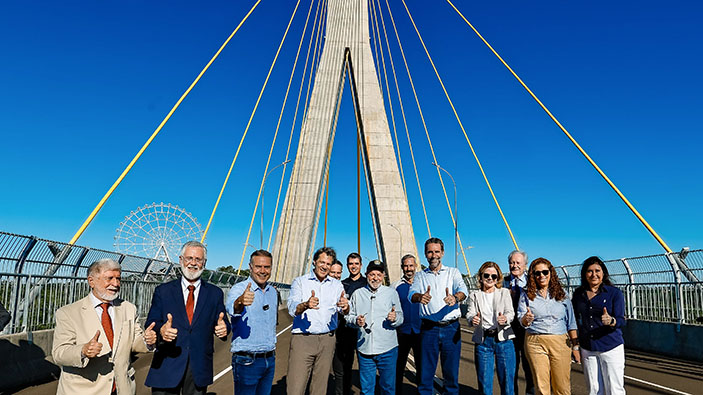 Paraguay y Brasil inauguran el Puente de la Integración