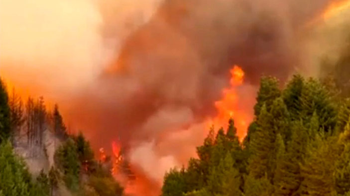 Los incendios calcinan buena parte de la Patagonia argentina