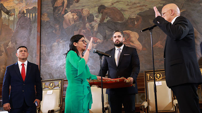 Estados Unidos levanta las sanciones a Delcy Rodríguez