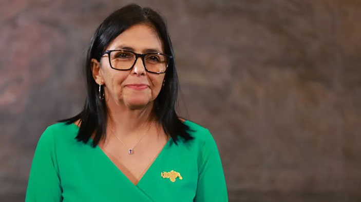 Delcy Rodríguez viaja a La Haya por disputa territorial con Guyana