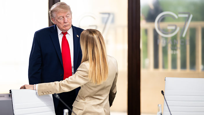 Meloni y Trump, un idilio roto 