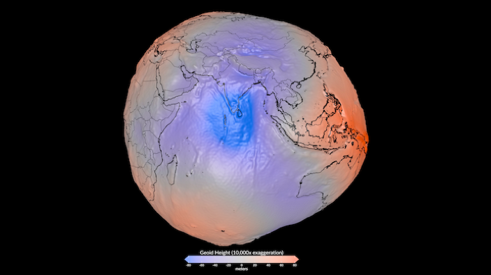 La NASA divulga una imagen del “geoide” de la Tierra