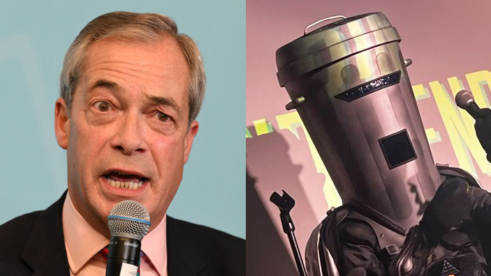 Nigel Farage sconfigge senza difficoltà il suo principale rivale alle elezioni parlamentari, Count Binface